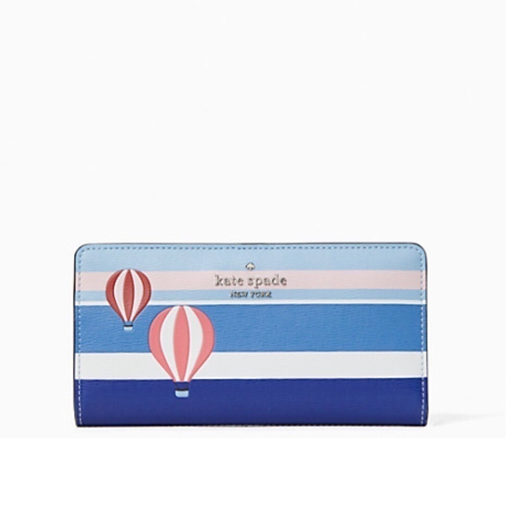 Kate spade hot balloon large slim bifold wallet